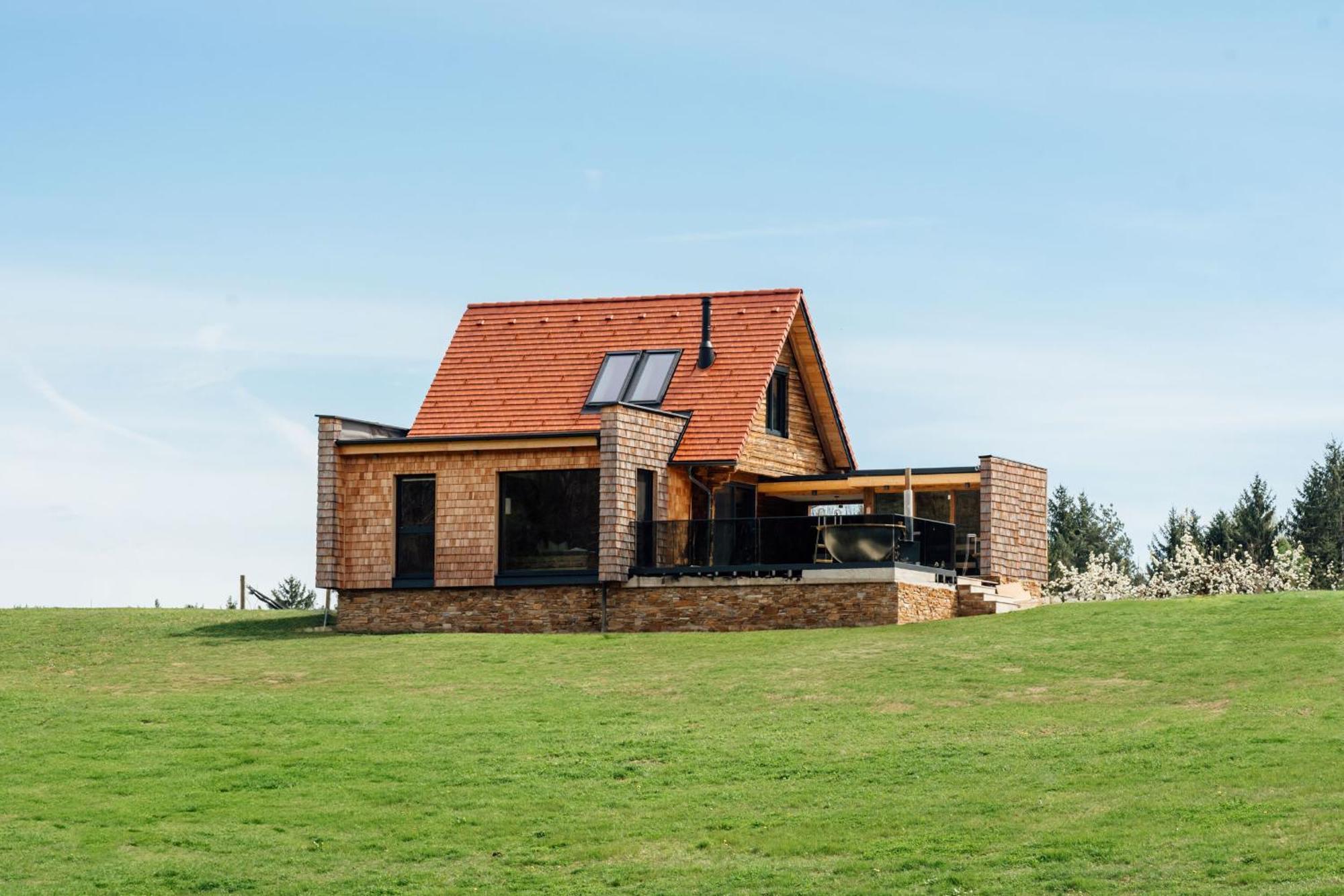 Chalet "Troadkostn" Mit Finnischer Panoramasauna & Edelstahl Hot Tub Eibiswald Ngoại thất bức ảnh